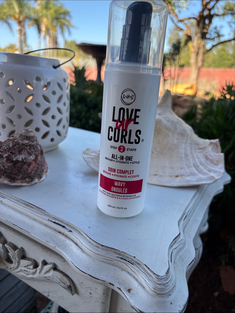 All-In-One Wavy Hair Treatment - White & Pink